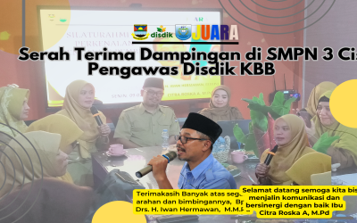 Silaturahmi dan Serah Terima Pengawas Bina SMPN 3 Cisarua